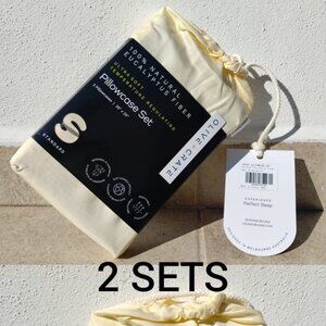 Olive & Crate 2 Standard Pillowcase Sets - 100% Eucalyptus